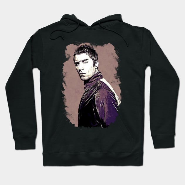 Liam Gallagher Vexel Artwork Hoodie by Rezronauth